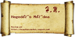 Hegedűs Médea névjegykártya